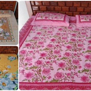 Premium Floral Bedsheet Combo – 2 King Size & 1 Queen Size (Buy 2 Get 1 Free)