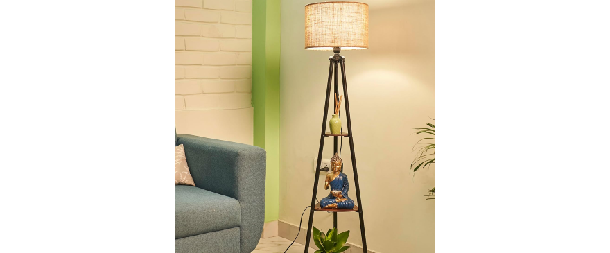 Crosscut Furniture LED Tripod Floor Lamp